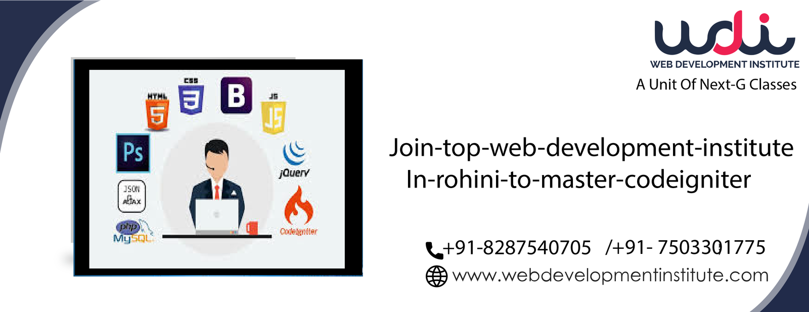 CodeIgniter Course | Join Web Development Institute in Delhi