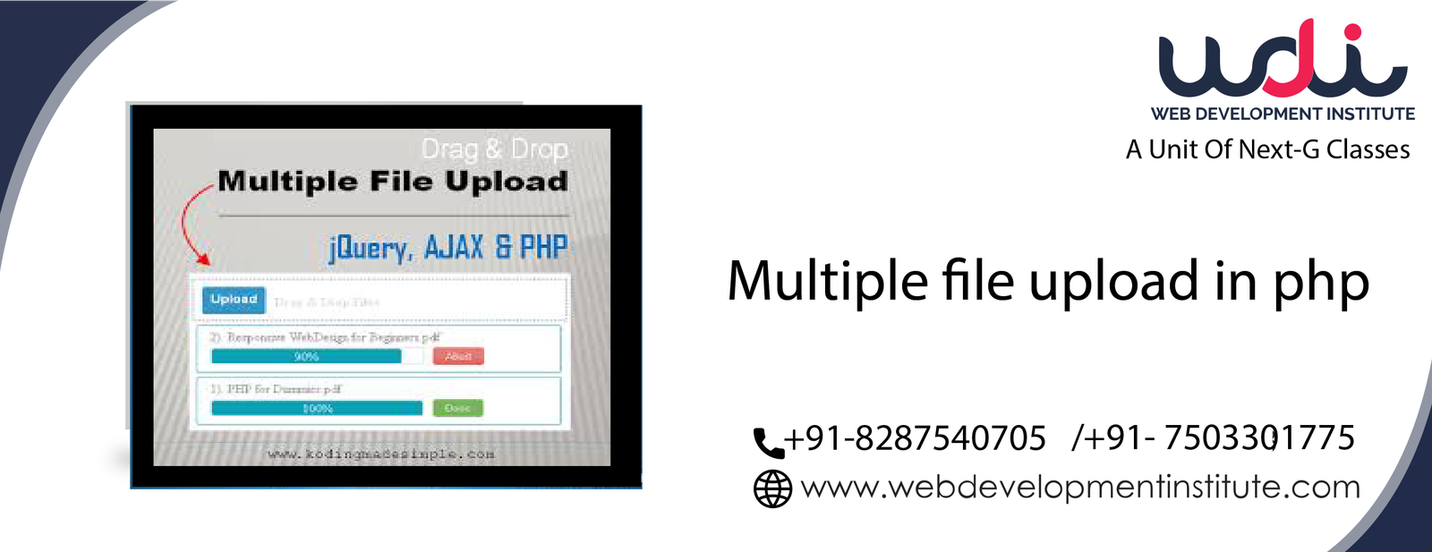How to Upload Multiple File in PHP | Php Training Institute Near Me